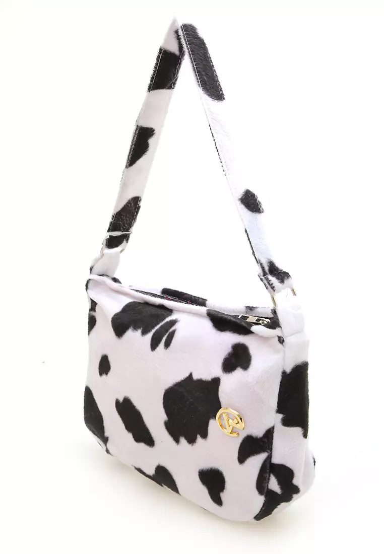 Zaskia Shoulder Bag Wanita Motif Animal Premium Quality - Sapi