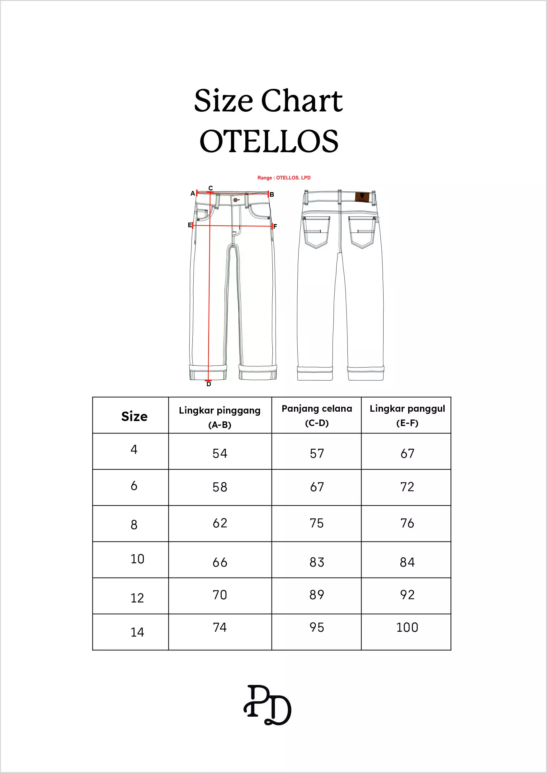 Pito Dito Boy Otellos Celana Panjang Denim Anak Navy