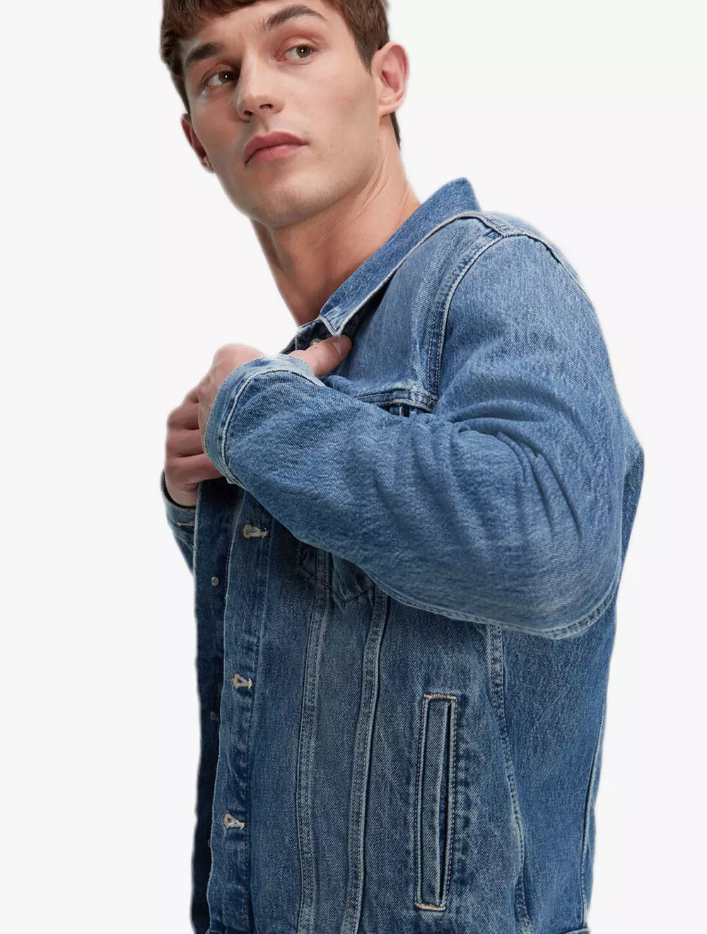 CALVIN KLEIN - CLASSIC TRUCKER JACKET - Navy - navy