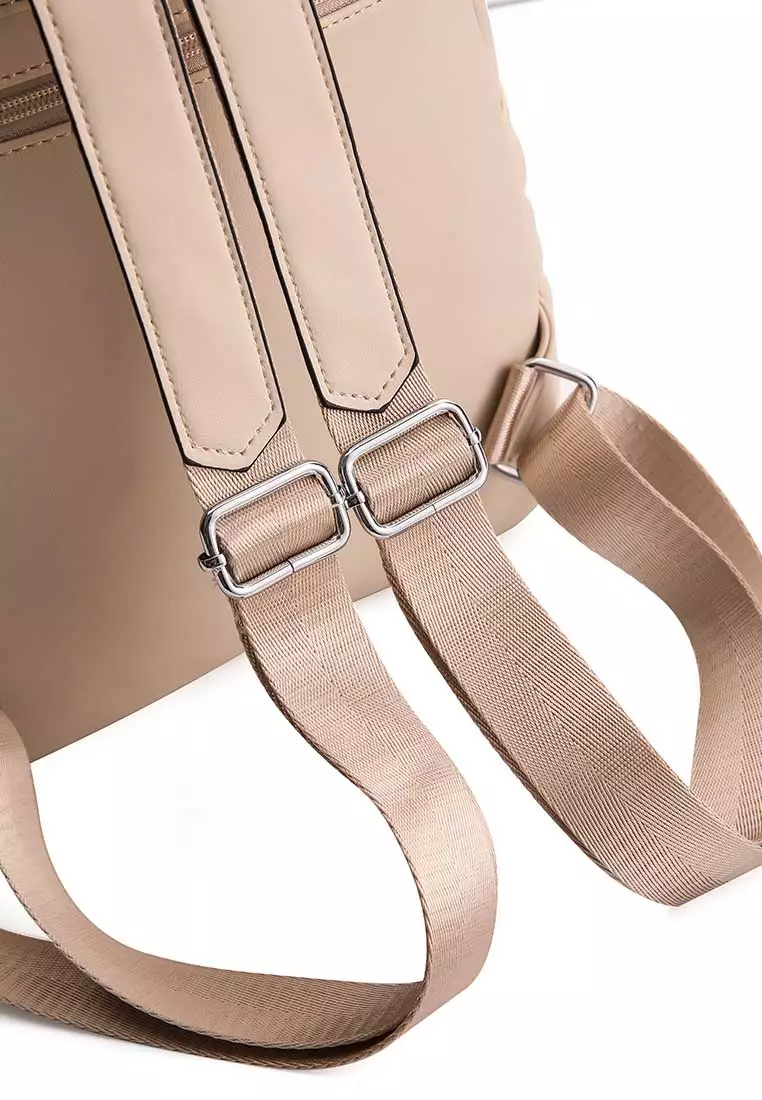 GYKACO JIYOL Beige - Tas Ransel Wanita - Fashion Backpack (IMPORT)