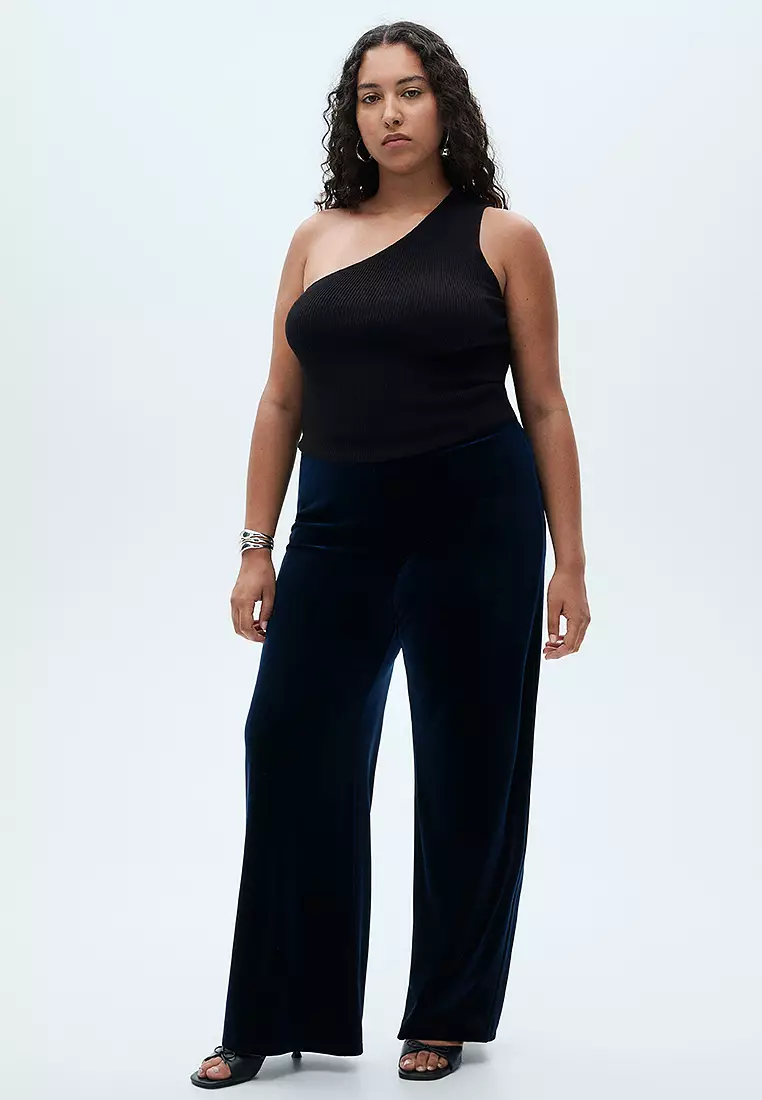 Mango velvet pants top