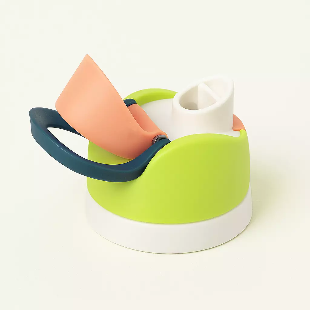 Wakakids Botol Minum Termos Stainless Steel Vacuum Cup FreeSip Tumbler Premium dengan Pegangan 560ml K2376 Venrc Putih