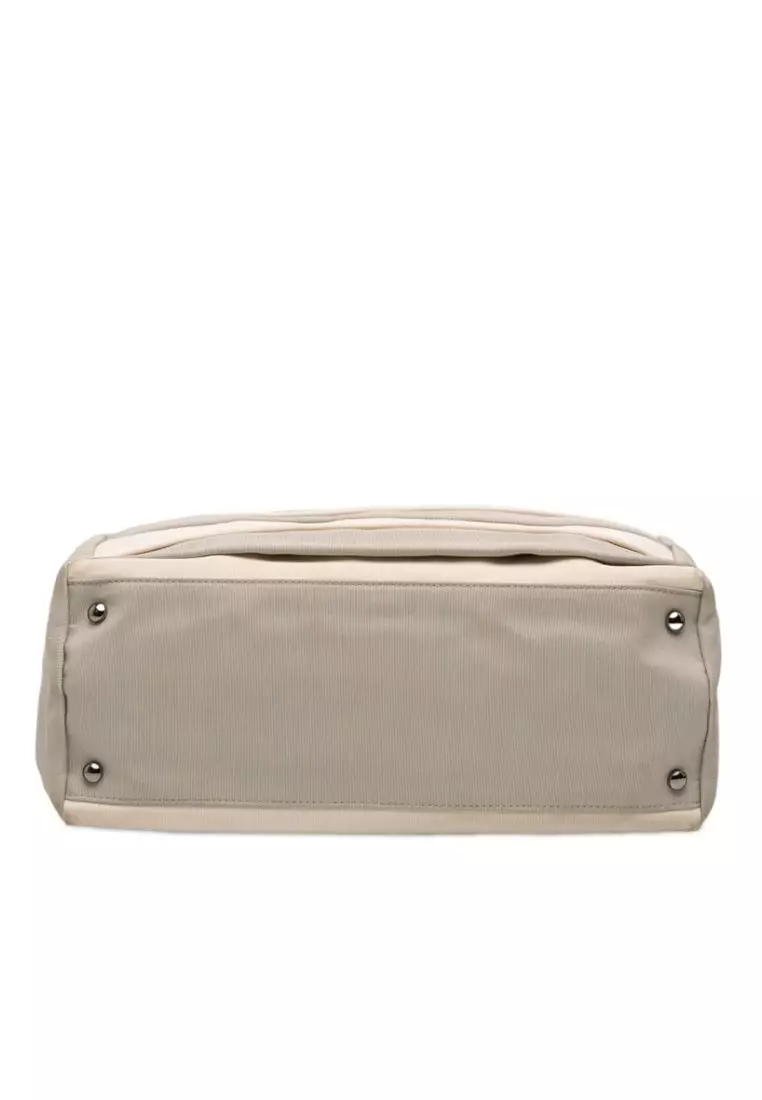 Pre-Loved Chanel Bicolor Nylon Grosgrain Reissue 2.55 Shopping Tote