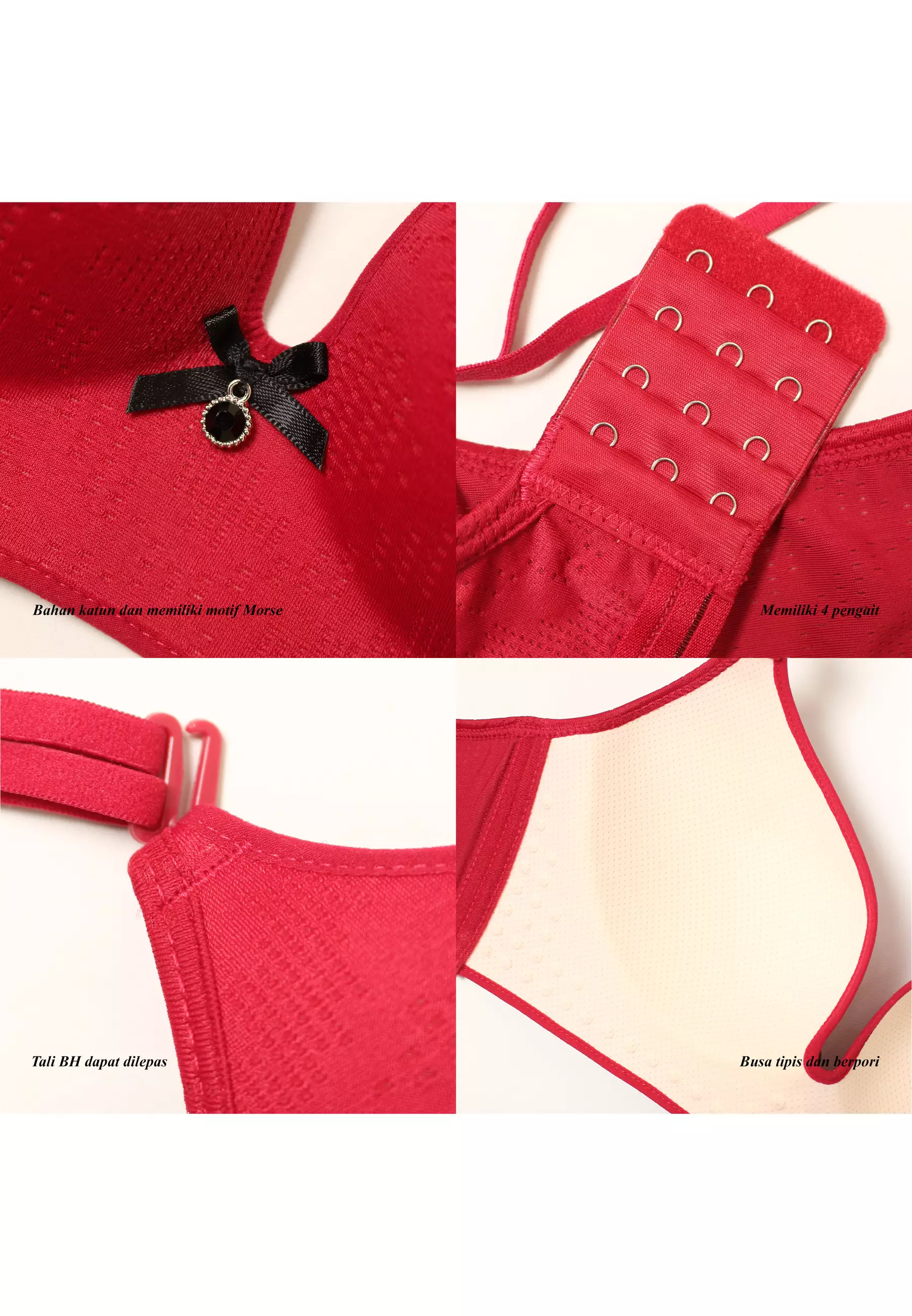 You’ve (YouHave) BH Wanita Premium Bra Wanita Semi Seamless Busa Tipis Tanpa Kawat 100099