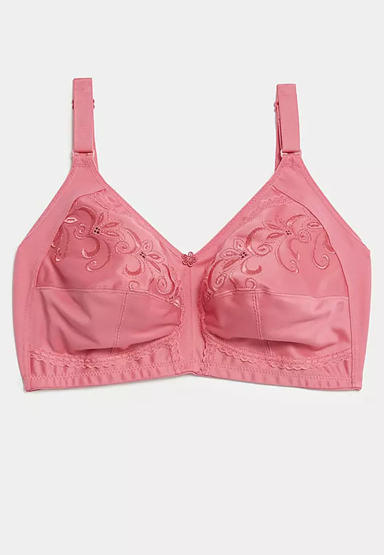 Total Support Embroidered Full Cup Bra