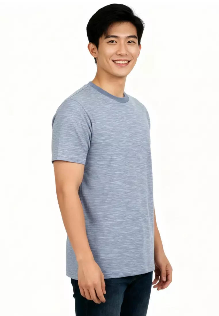 Akhi Textured Crew Neck Tee