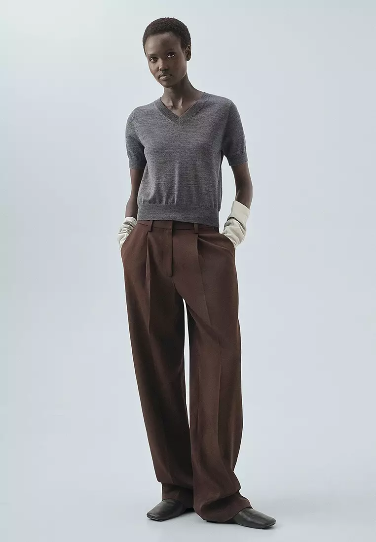 100% Wool V-Neck Sweater