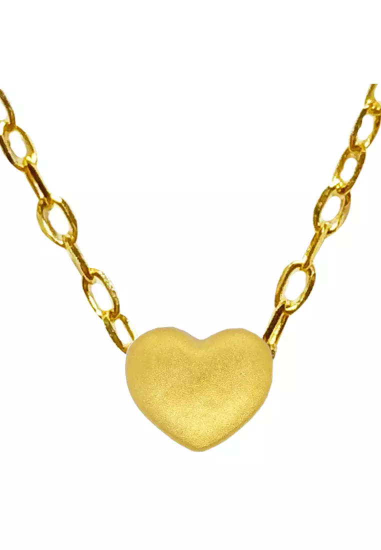 Gold heart necklace price best sale