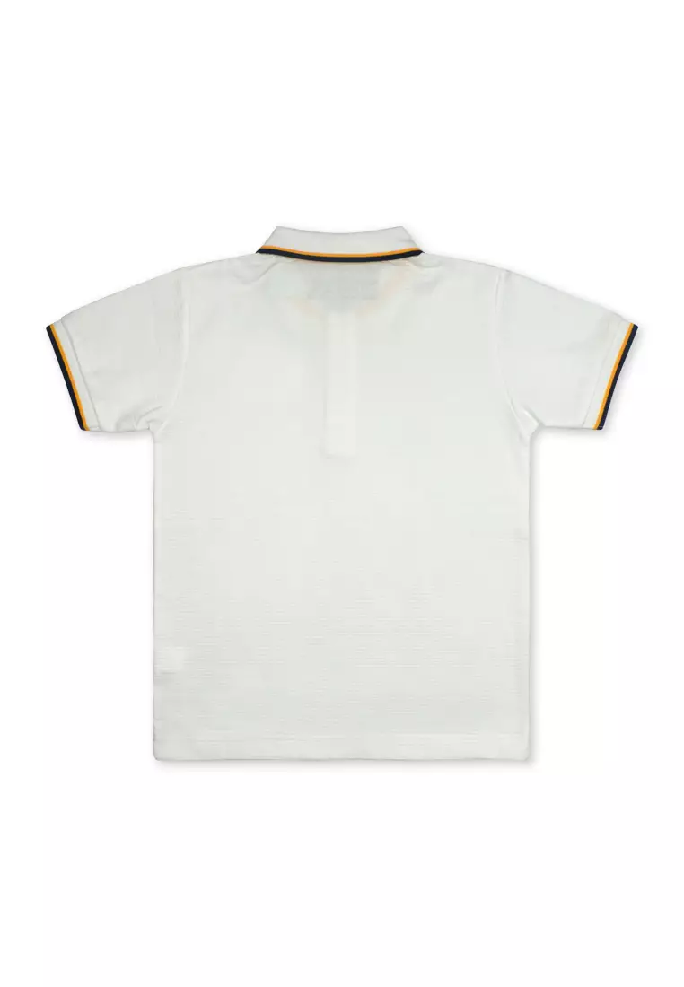 Boys Polo Shirt Combi With Embroidery Details