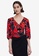 URBAN REVIVO red Floral Print Puffed Sleeve Blouse 70D0DAAE6B0D67GS_1