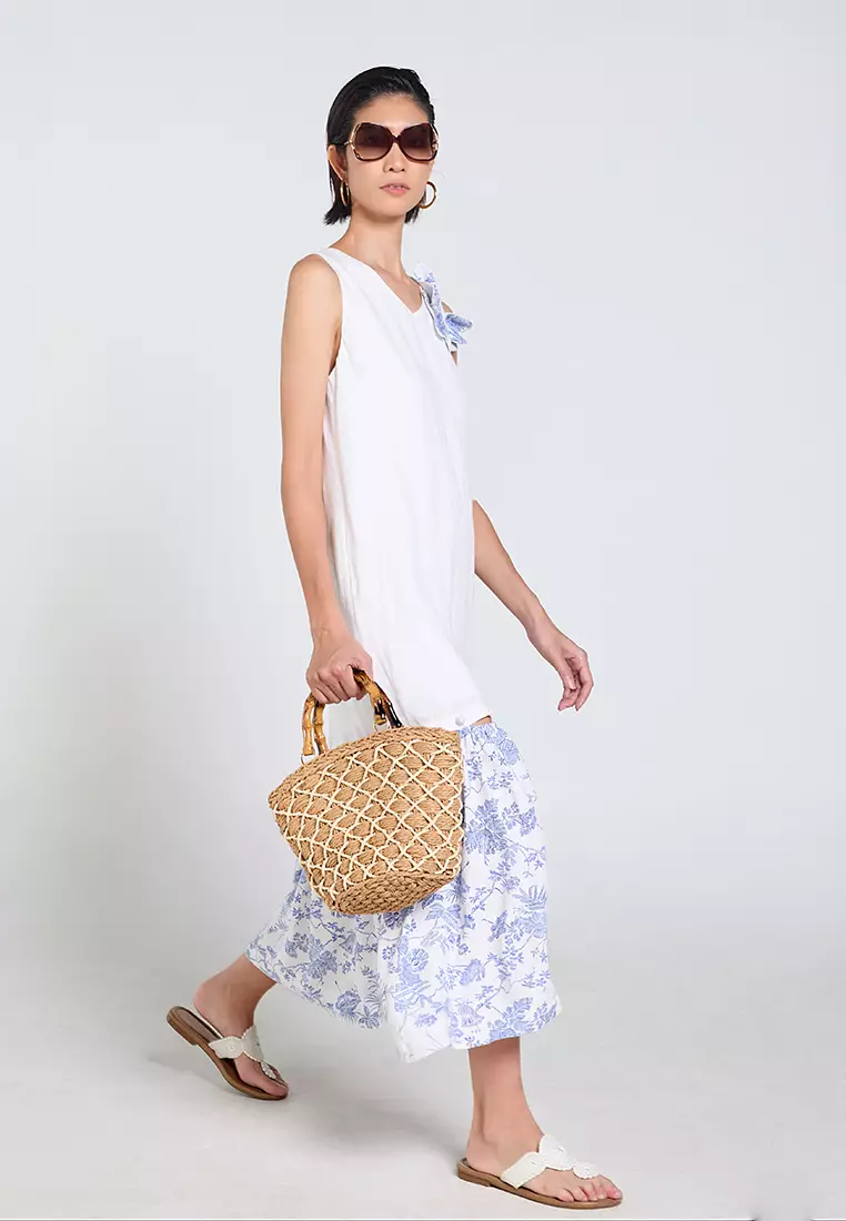 Minimal Linen Maxi Dress