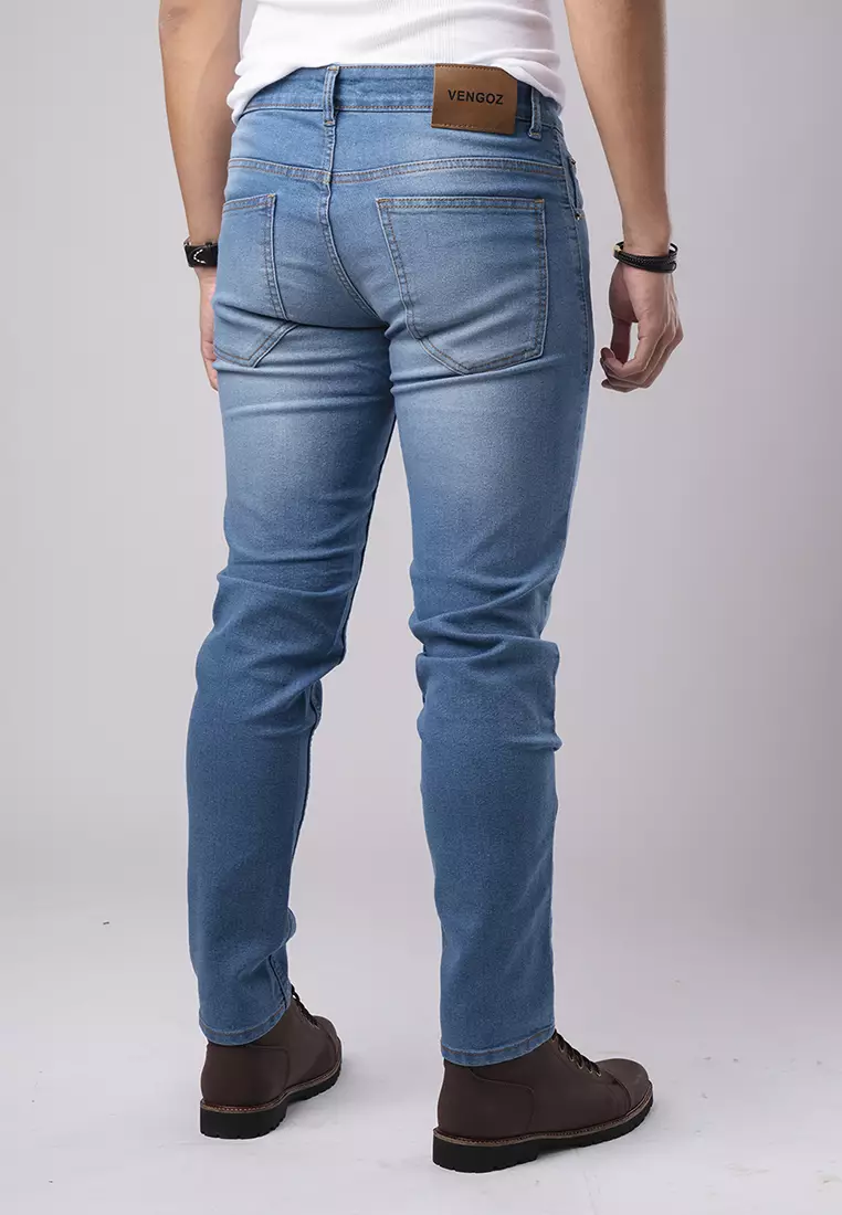Slim Fit Jeans Washed Blue