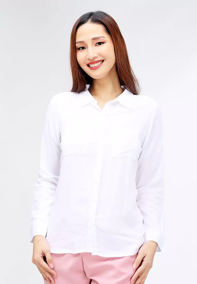 Buy CROWN Ladies Oversized Long Sleeve Shirt 2024 Online