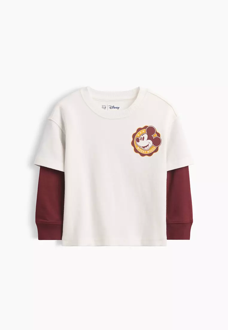 Jual Gap Disney x GAP Double Layer T-Shirt Original 2026 | ZALORA ...