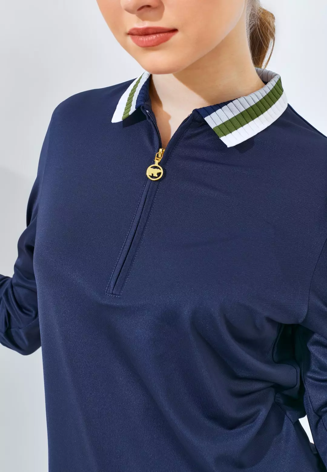 Jack Nicklaus Cypress Premium Solid Polo Ladies Classic Navy