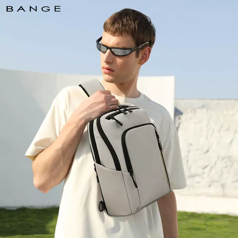 BANGE Tas Selempang Pria Waist Bag Pria Sling Bag Pria BG7868-Grey