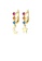 Glamorousky silver Fashion Simple Plated Gold Moon Star Earrings with Cubic Zirconia 5AFAAAC481FDAEGS_1