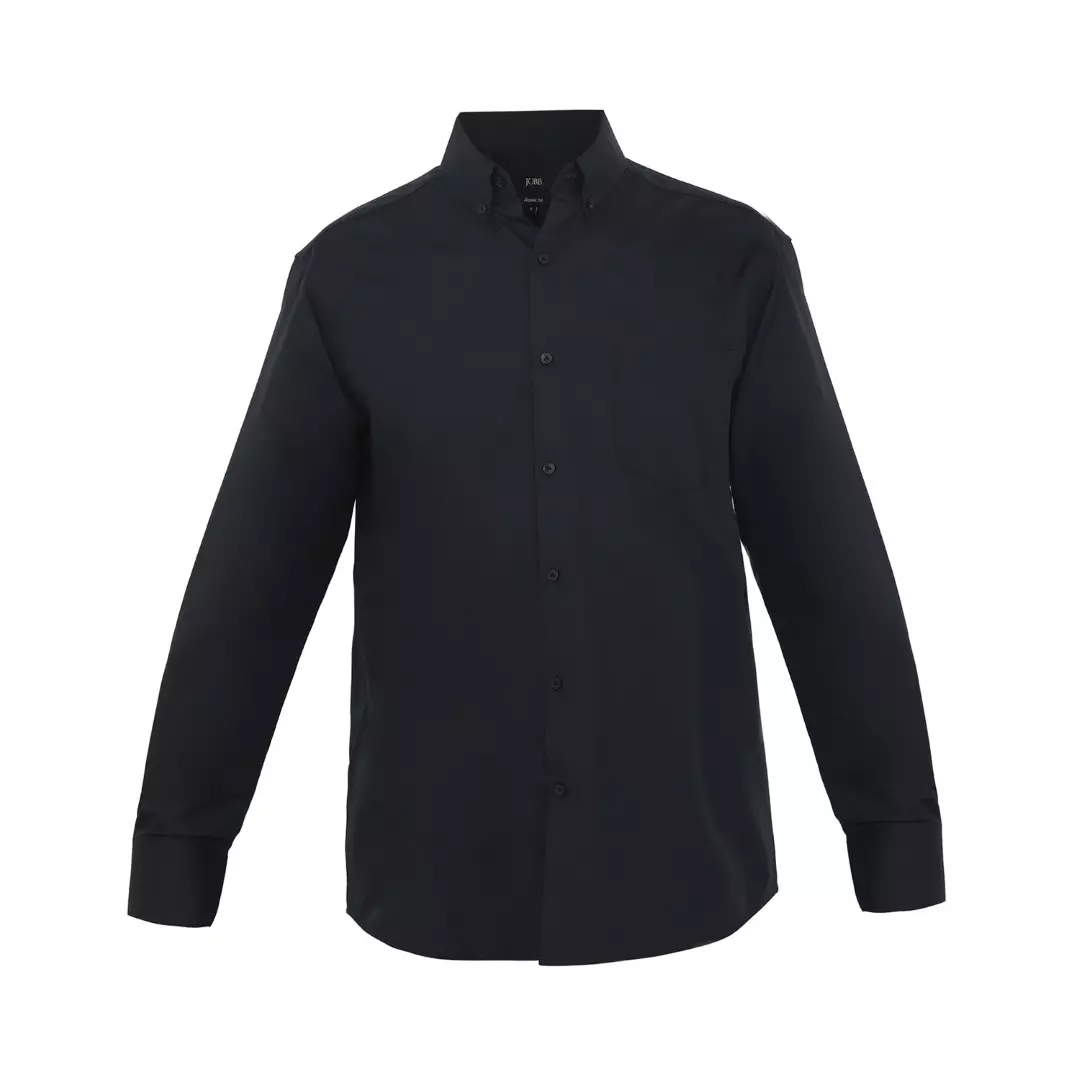 Jobb Montana Kemeja Pria Lengan Panjang Regular Fit Hitam Colour Black