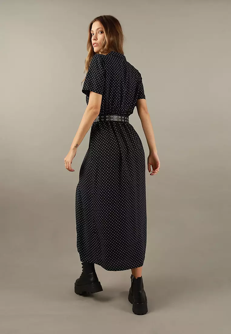 American eagle polka dot dress top
