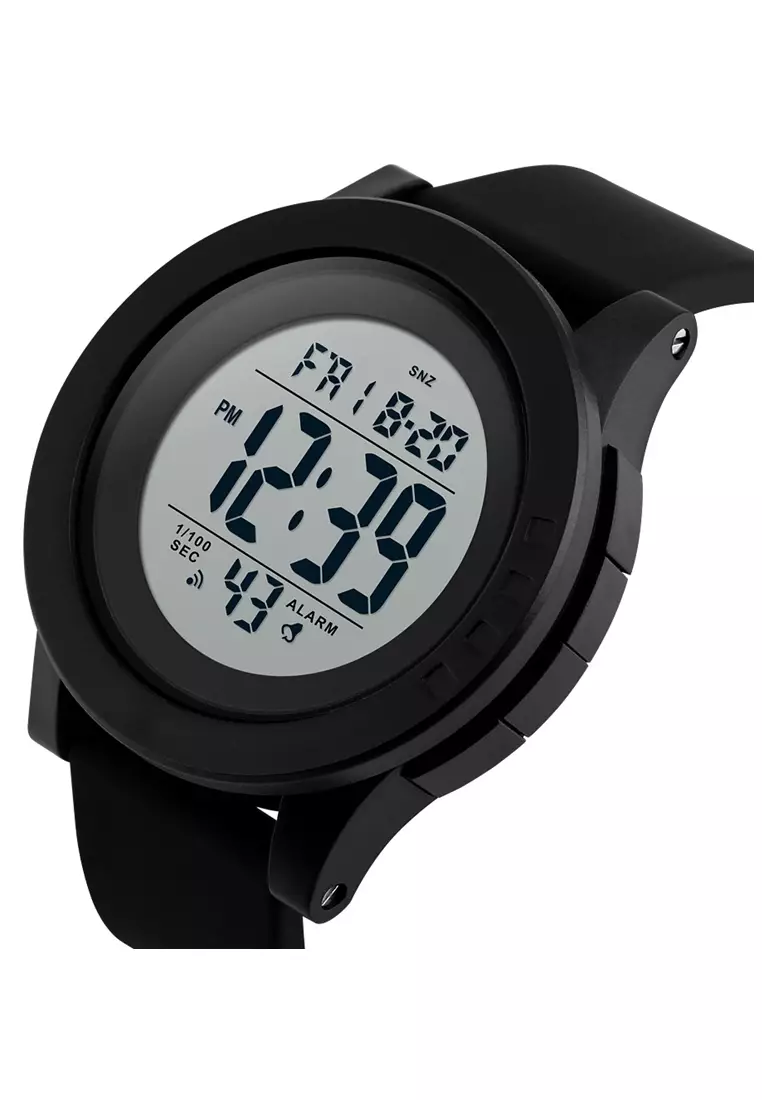 Jam Tangan Casual Digital Pria Waterproof Strap Tali Material Silicone TO89 ORIGINAL