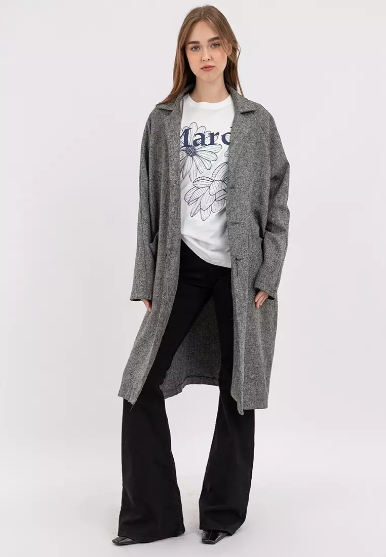 Tshirt Triple Flower_Ivory Navy