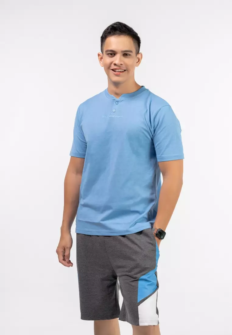 MEN'S SHORT SLEEVE HENLEY TEE