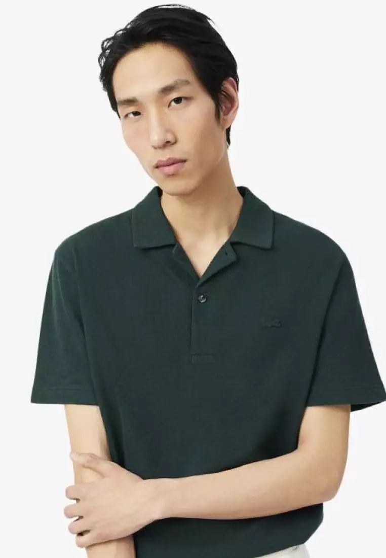 Classic Fit Textured Polo Shirt