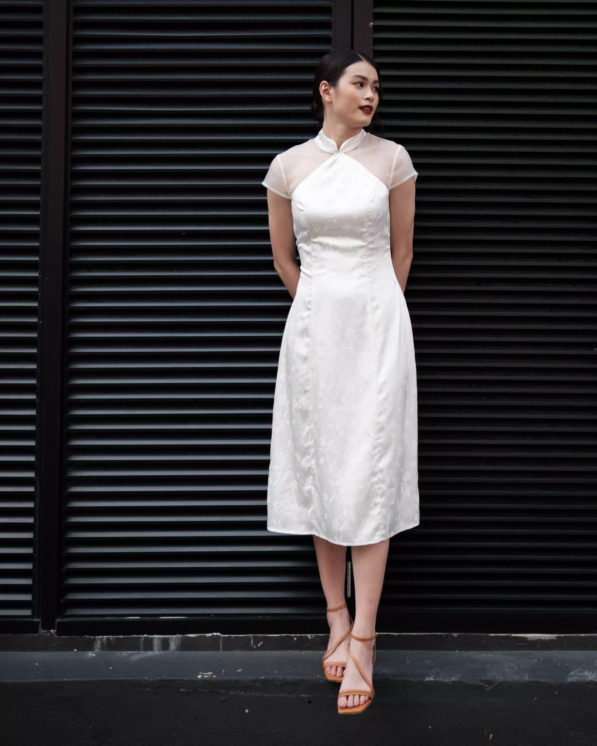 Buy Zalora Studios Chiffon Sleeved Cheongsam Dress 2024 Online