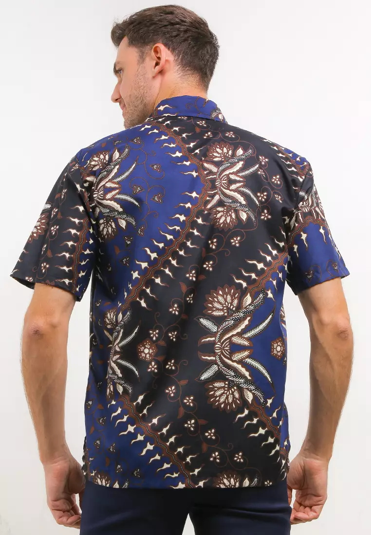 Abhicandra Kemeja Batik Exclusive Premium Pria Casual Modern Lengan Pendek