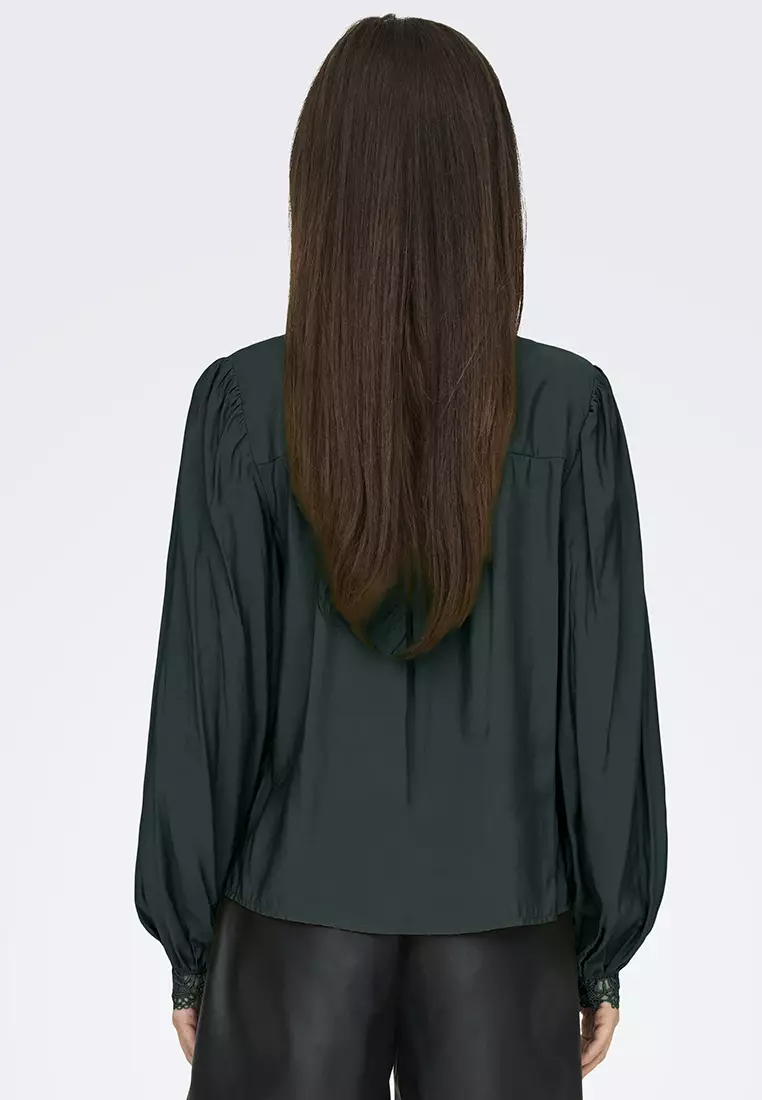 Camille Long Sleeve Lace V-Neck Top