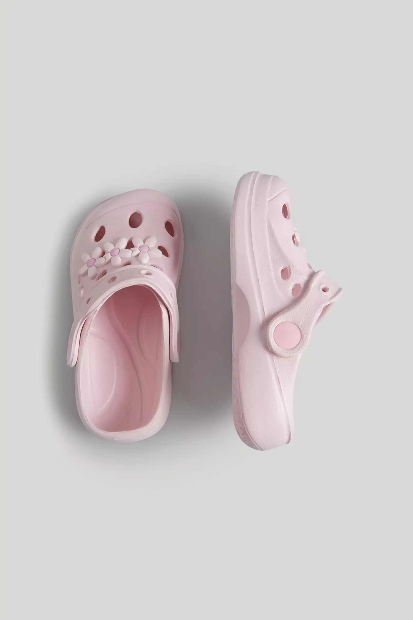 Mothercare Pink Floral Clogs - Sepatu Sandal Anak Perempuan (Pink)