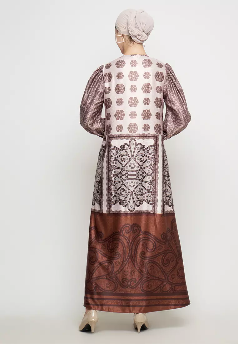 Kamilaa by Itang Yunasz Dress Tala Brown