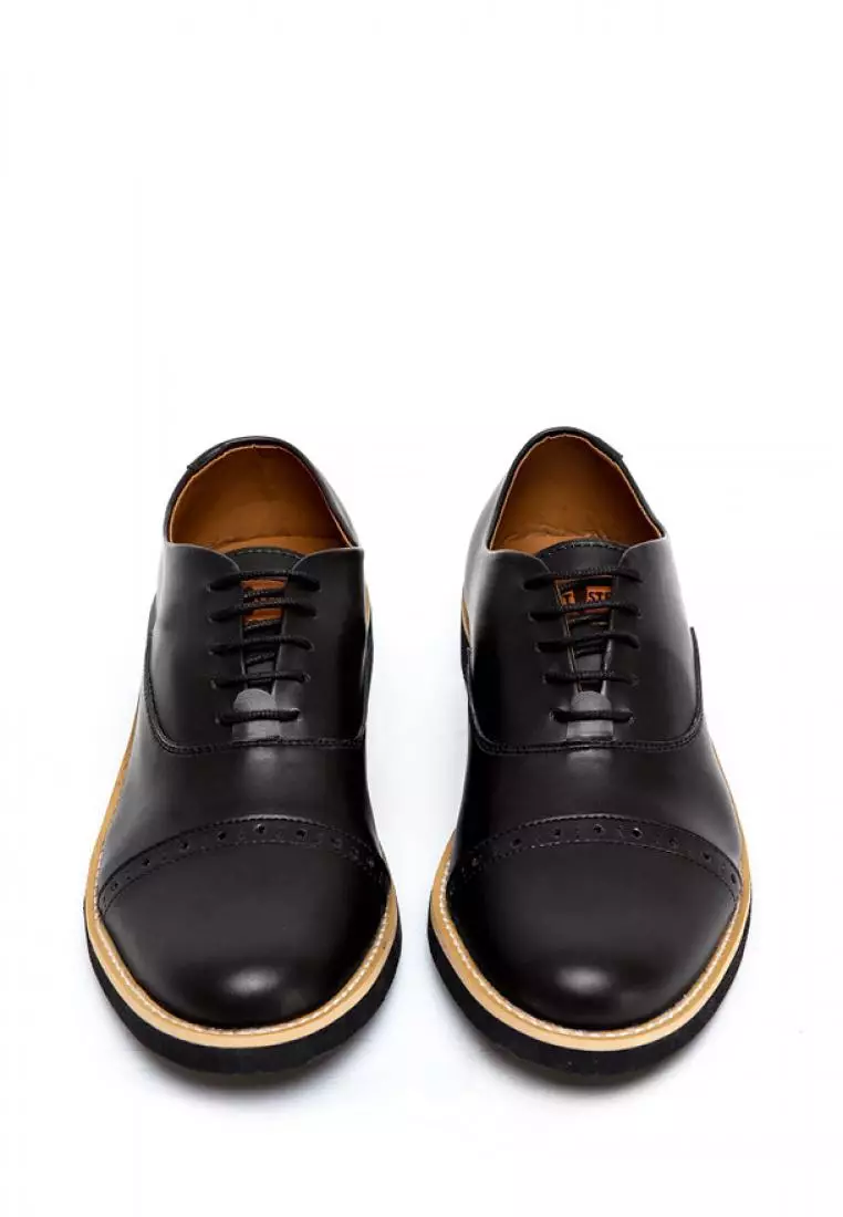 Footstep Footwear Oxford Black Men Shoes