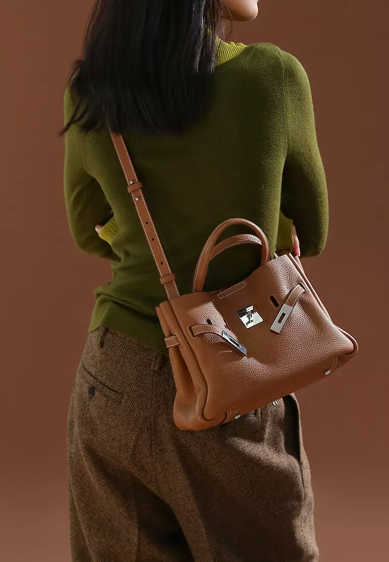 SAOIRSE Belt Soft Structural Shoulder Tote Mini - Beige