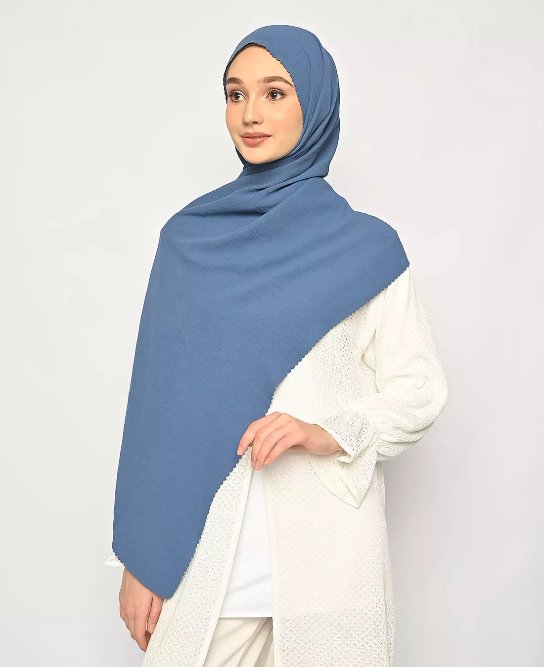 Pasmina Saina Lasercut Denim