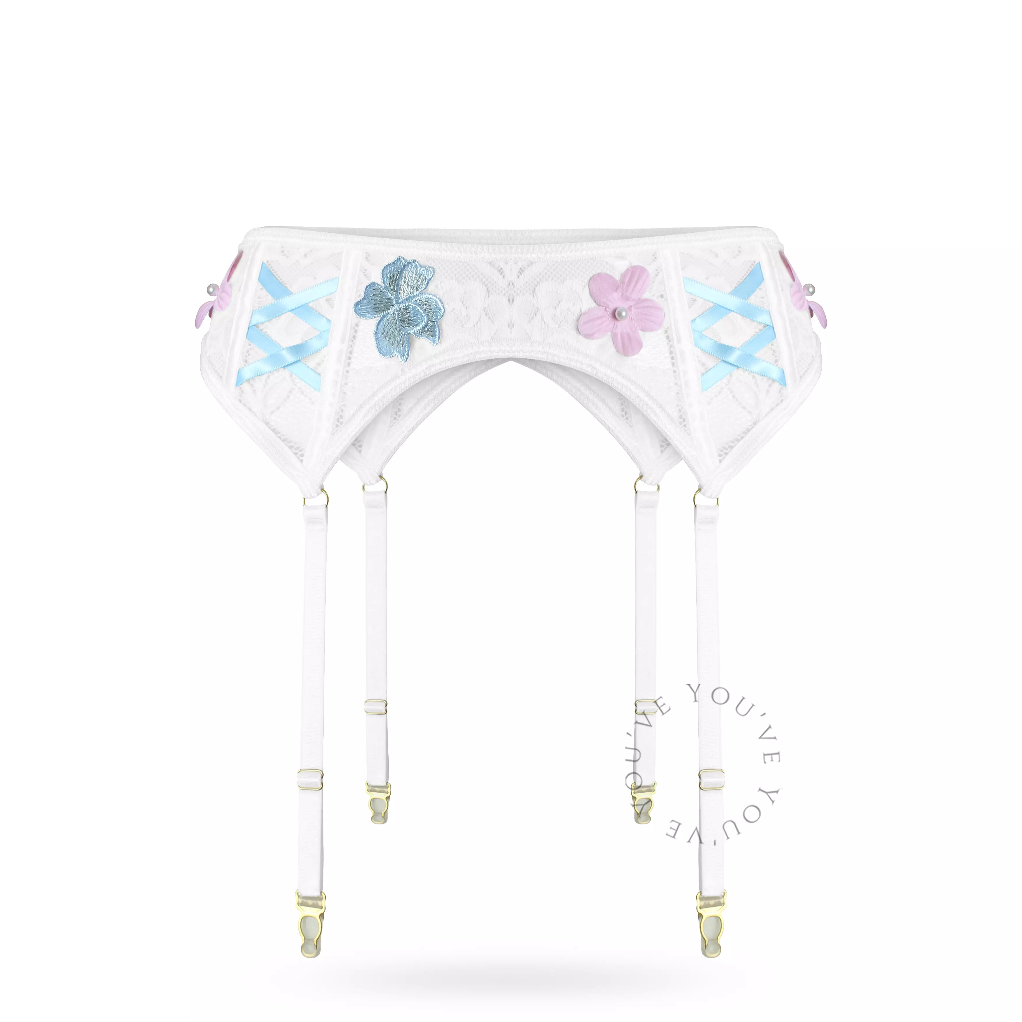 You’ve ( YouHave ) Lingerie Set Sexy Brukat Premium Bodysuit Garter Setelan Stocking Sexy Lingerie Wanita 700034