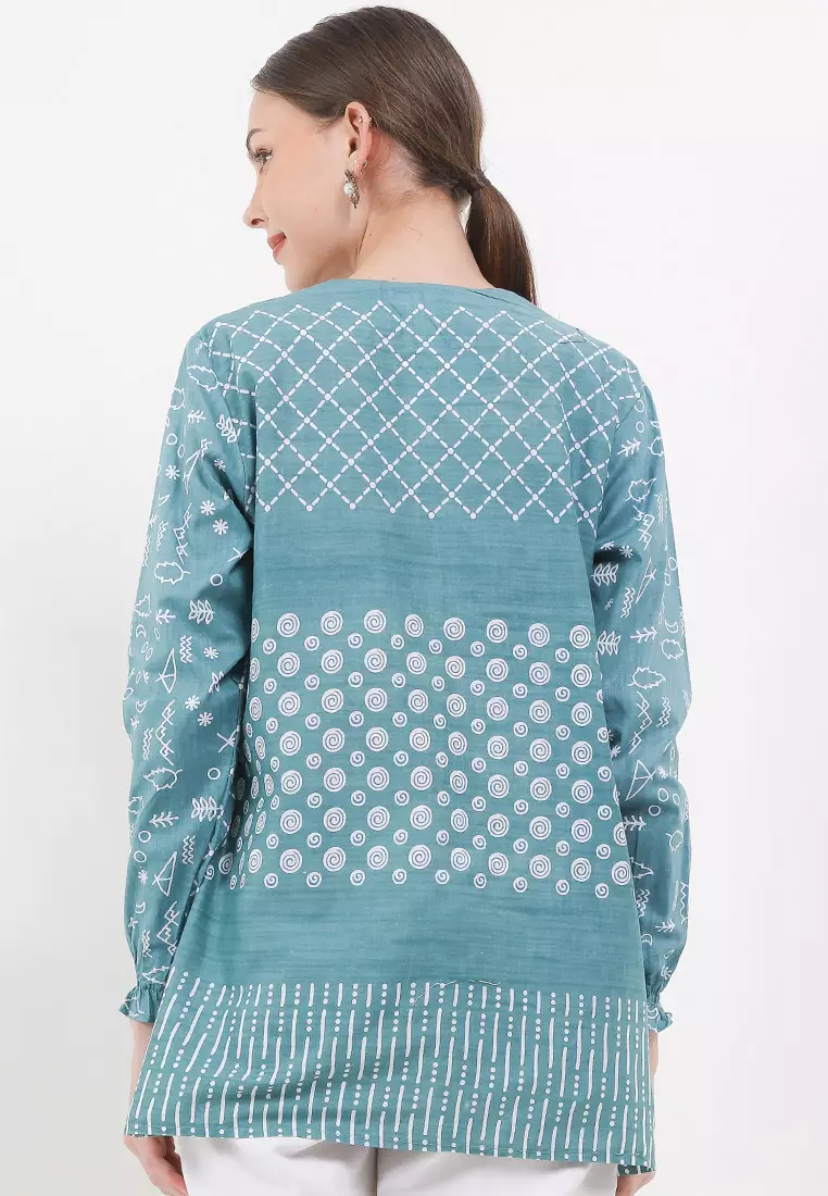 Jaring Blouse Batik Premium Wanita Casual Modern
