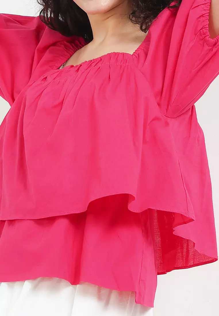 Off Shoulder Puff Sleeve Top