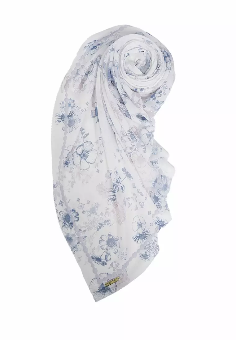 Printed Scarves NAVY