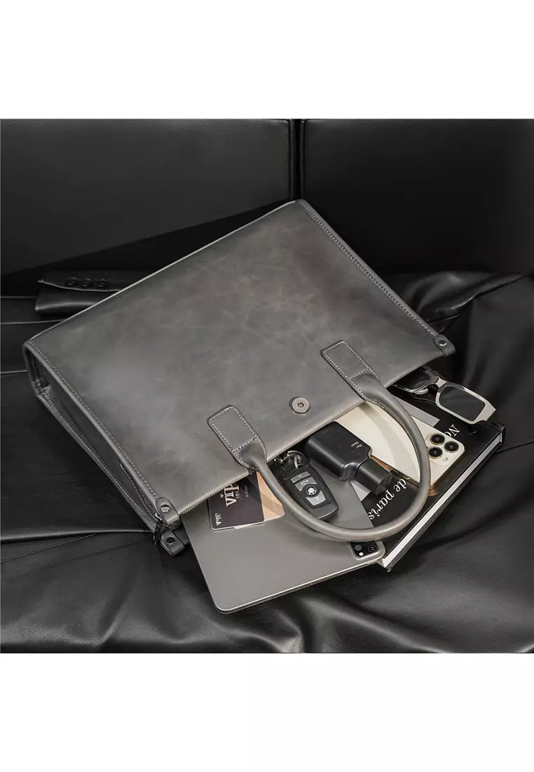 Leather Business Laptop Briefcase