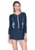 Sunseeker navy Sports Long Sleeves One-piece Swimdress 9866FUS88B413AGS_4