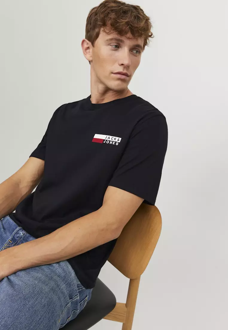 Short Sleeve Crew Neck Logo Tee