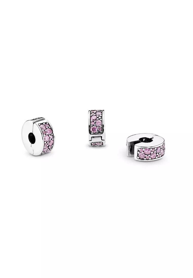 Pink Pavé Clip Charm