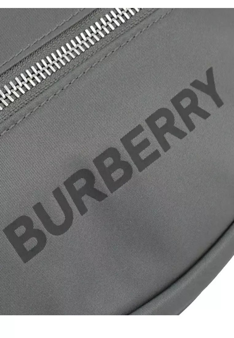 Buy Burberry Cannon Branded Nylon Belt/Crossbody Bag Grey 80528881