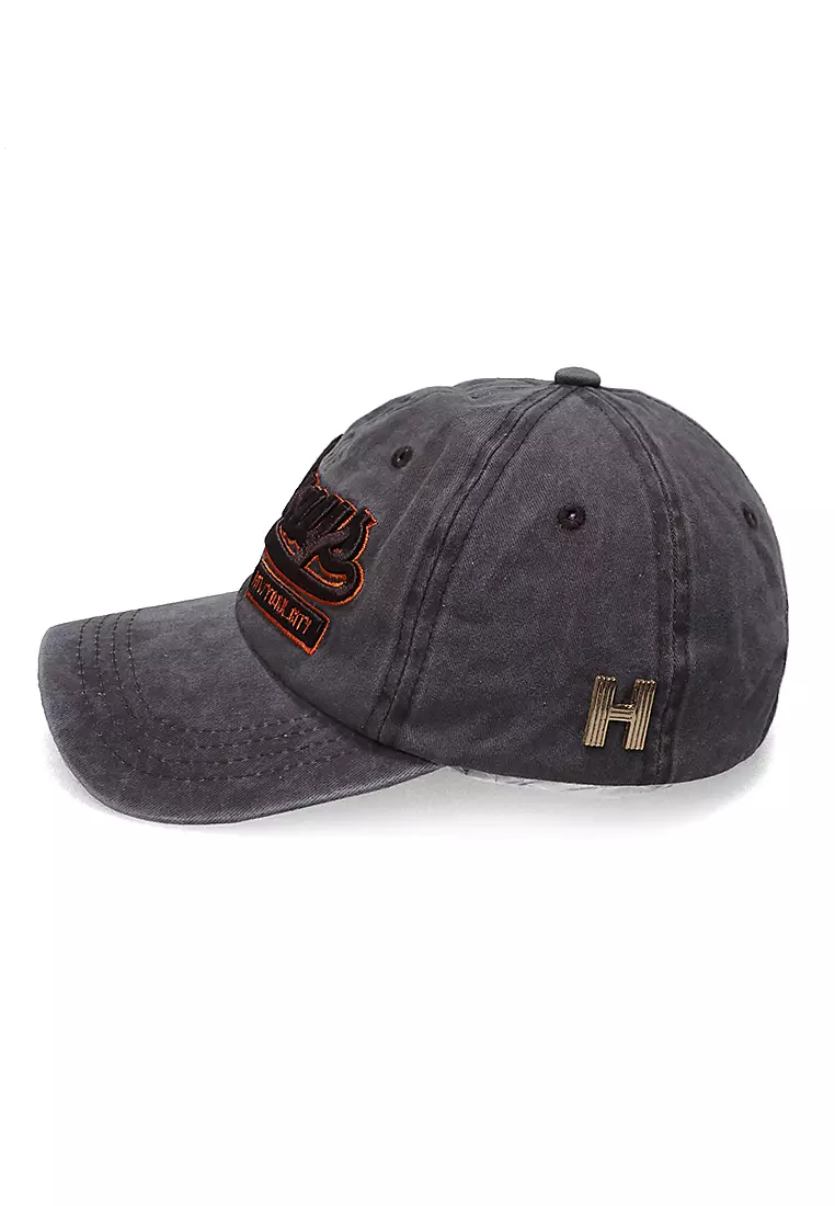 Drsh Topi Baseball Unisex Casual Sport Motive Always Adjustable Material Cotton Jean ORIGINAL - Brown