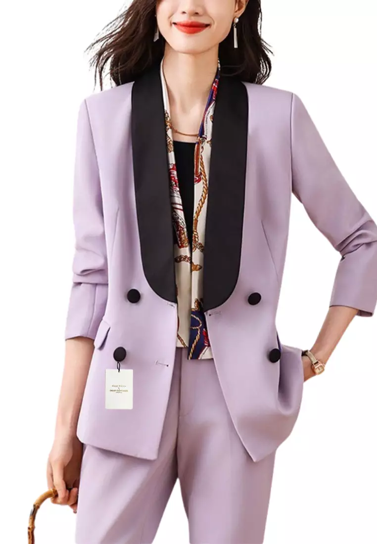 Mauve on sale suit jacket