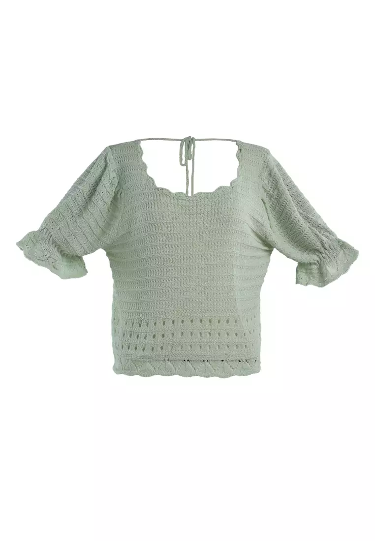 Green Classic Short-Sleeved Top