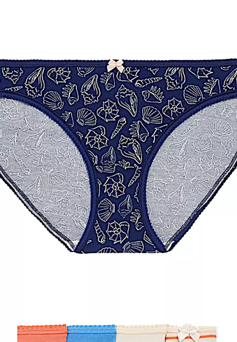 5pk Cotton Lycra™ Bikini Knickers