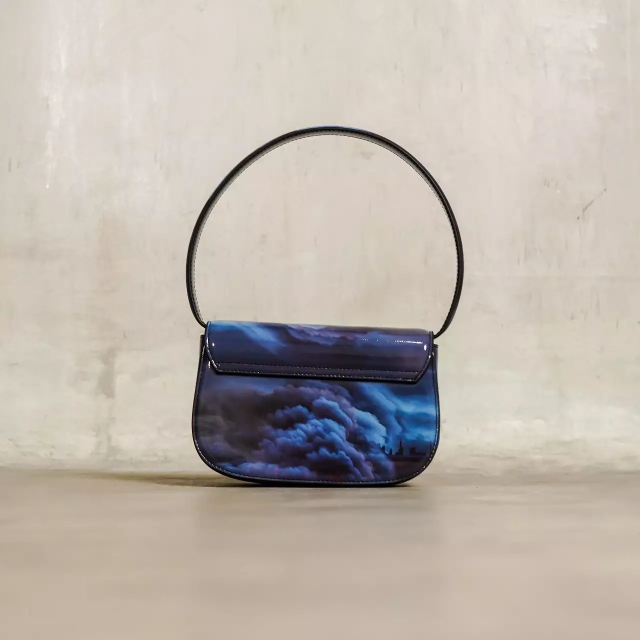 Tas DIESEL 1 DR FIRE RED BLUE HOBO BAG WITH LONG STRAP 100% ORIGINIAL