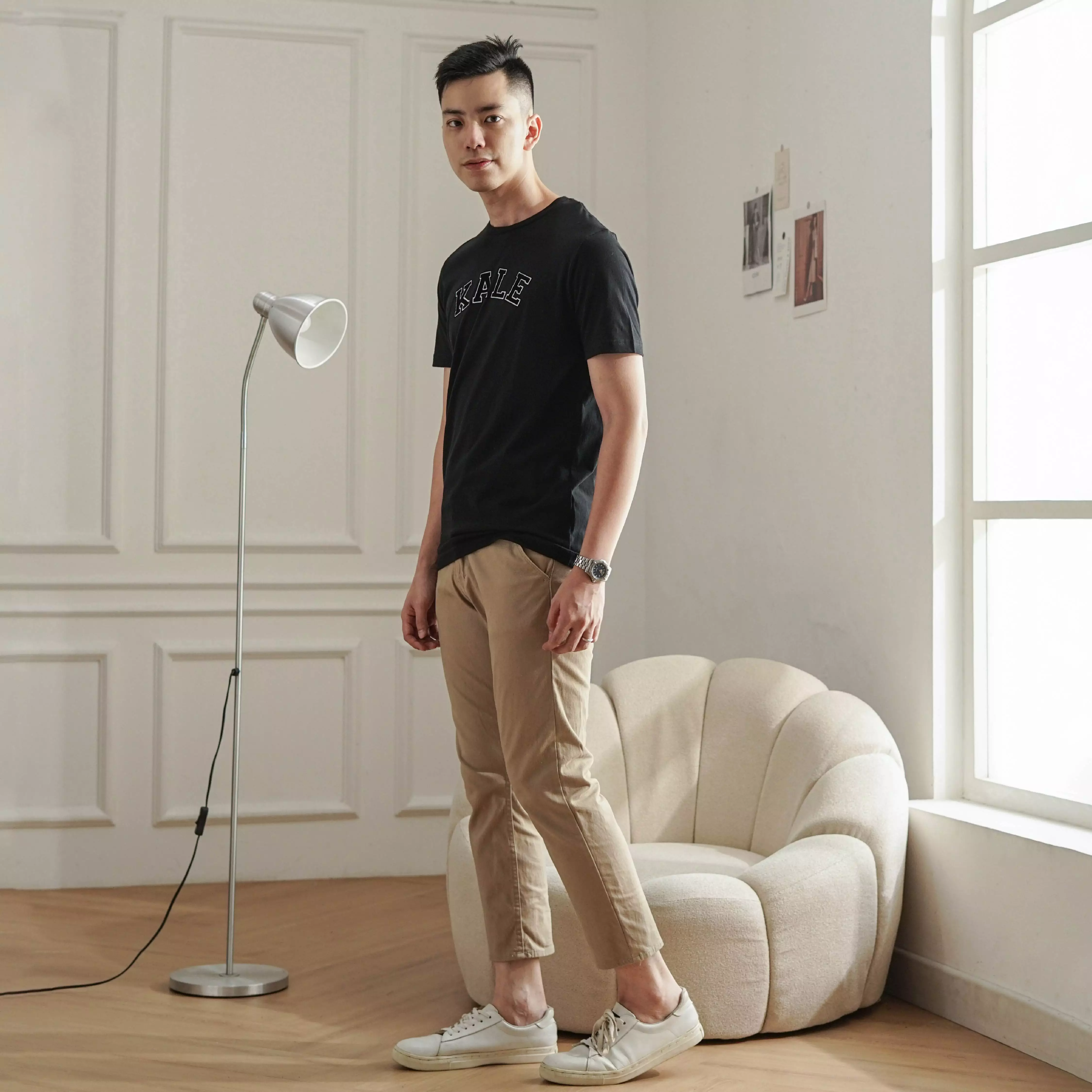 Kale Nathan Black / Kaos Lengan Pendek Pria / T-shirt Pria